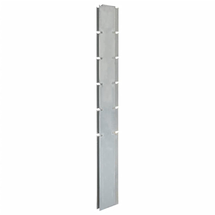 Vidaxl Schanskorf Pole 160 cm verzinkter Stahl Silber gefärbt
