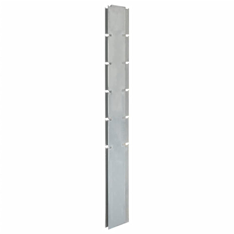 Vidaxl Schanskorf Pole 160 cm verzinkter Stahl Silber gefärbt