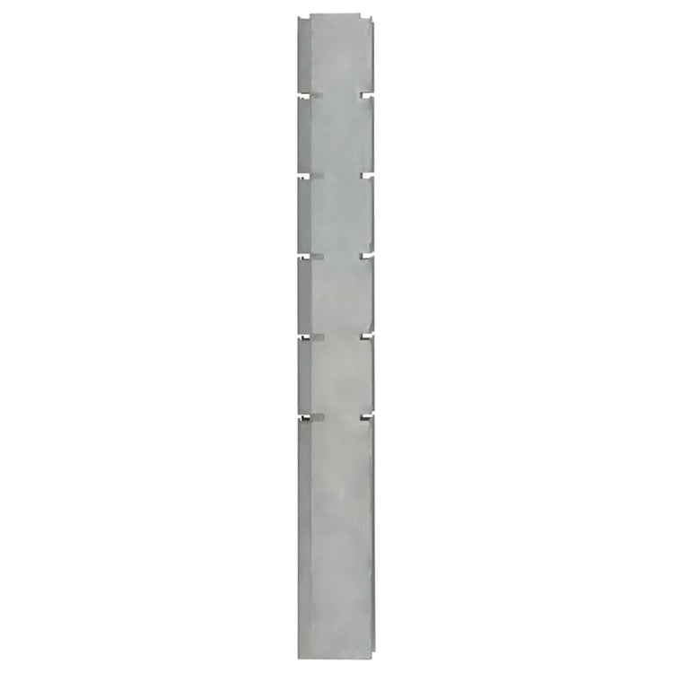Vidaxl Schanskorf Pole 160 cm verzinkter Stahl Silber gefärbt