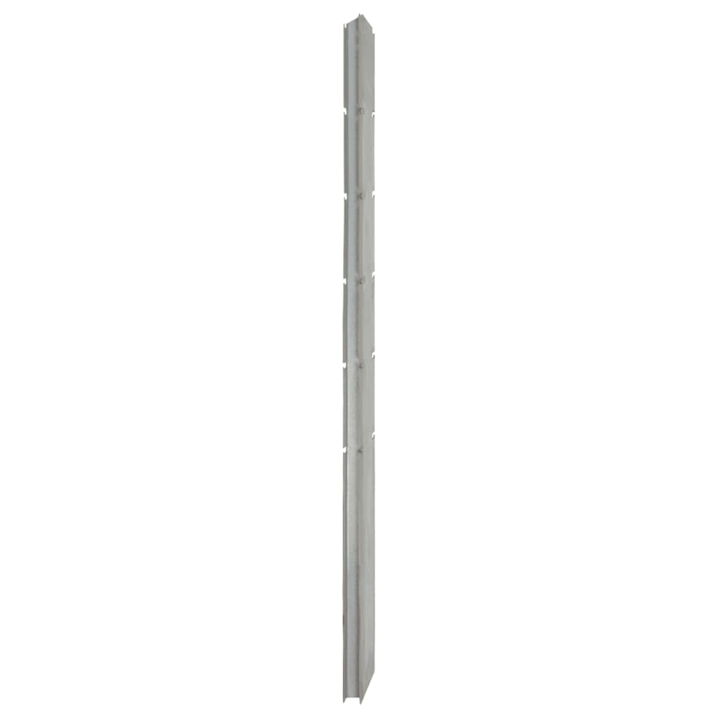 Vidaxl Schanskorf Pole 160 cm verzinkter Stahl Silber gefärbt