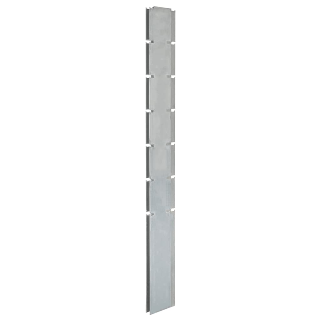 Vidaxl Schanskorfpaal 180 cm verzinkter Stahl Silberfarben