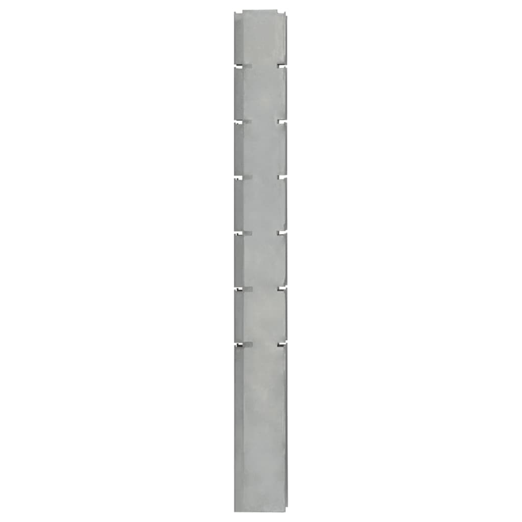 Vidaxl Schanskorfpaal 180 cm verzinkter Stahl Silberfarben