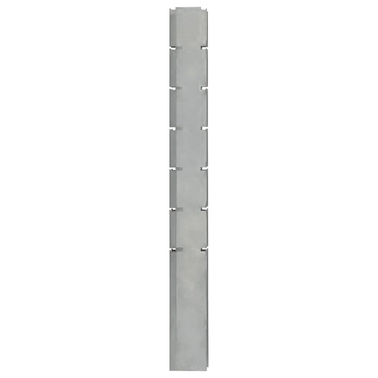 Vidaxl Schanskorfpaal 180 cm verzinkter Stahl Silberfarben