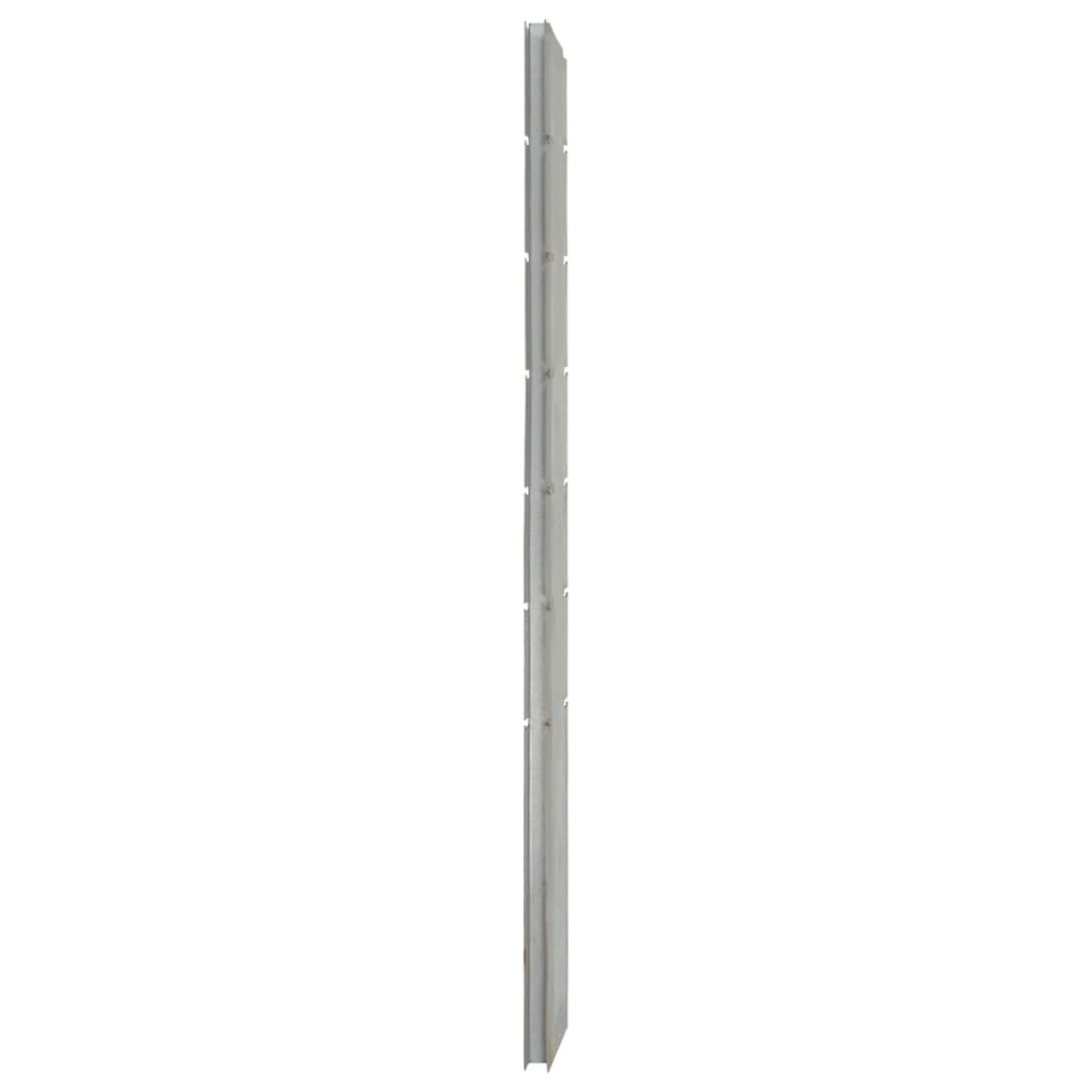 Vidaxl Schanskorfpaal 180 cm verzinkter Stahl Silberfarben