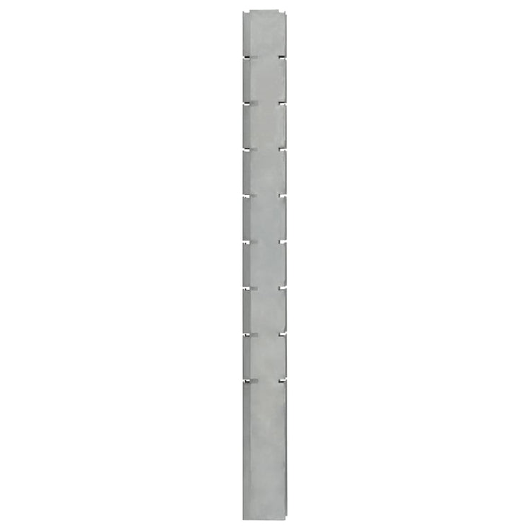 Vidaxl Schanskorfpaal 220 cm verzinkter Stahl Silberfarben