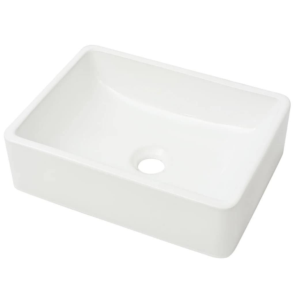 VIDAXL WASHBAIN Weiß 41x30x12 cm Keramik