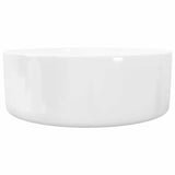 VIDAXL WASHBAIN RUND WHITE 40x15 cm Keramik - afbeelding 3