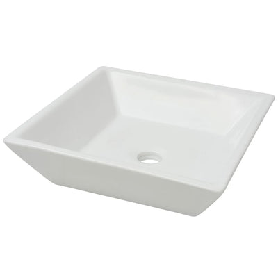 VIDAXL WASHBAIN Square White 41.5x41.5x12 cm Keramik
