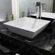 VIDAXL WASHBAIN Square White 41.5x41.5x12 cm Keramik