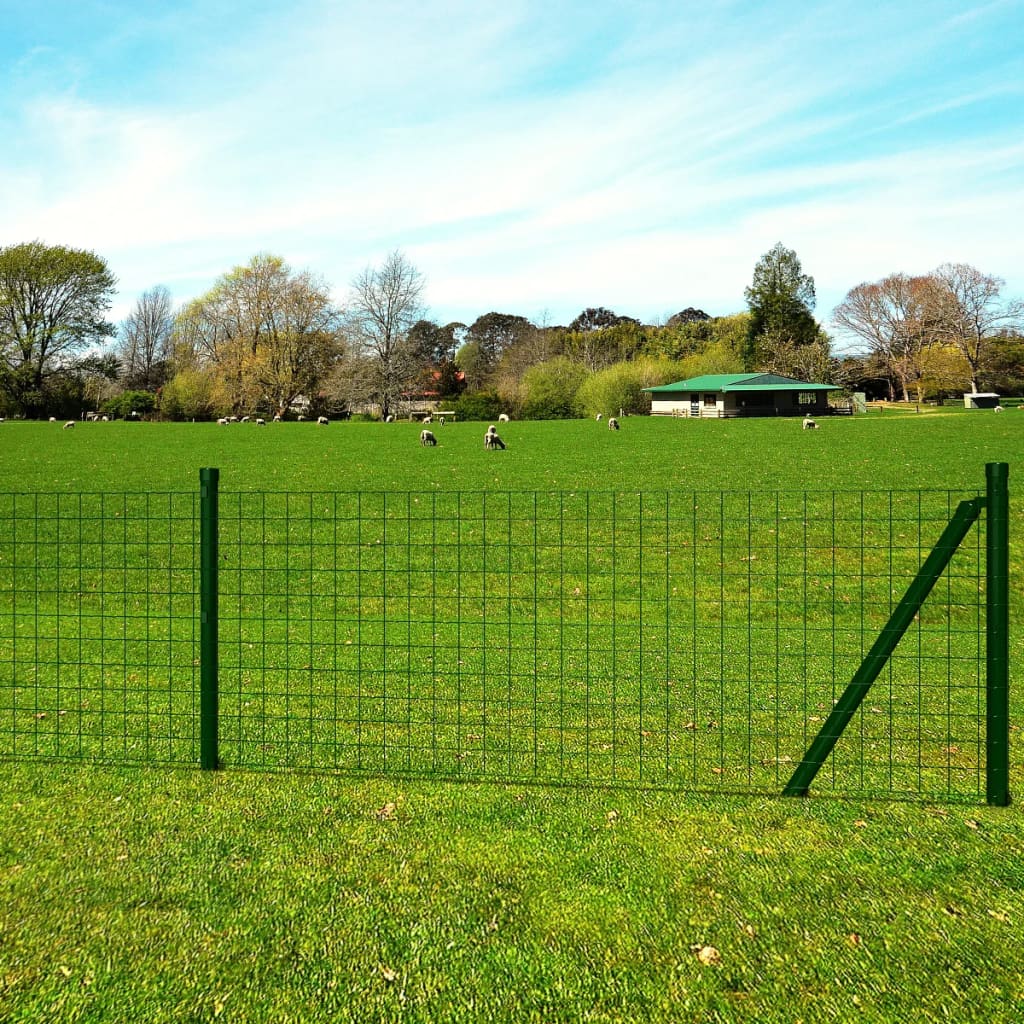 Vidaxl HEK 10x1,5 m Stahlgrün