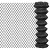 Vidaxl -Netzzaun 25x1,25 m Stahlgrau
