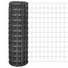 Vidaxx Eurozaun 10x1,2 m stahlgrau