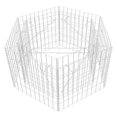 Vidaxl Gabion Pflanzer Insent Hexagonal 100x90x50 cm