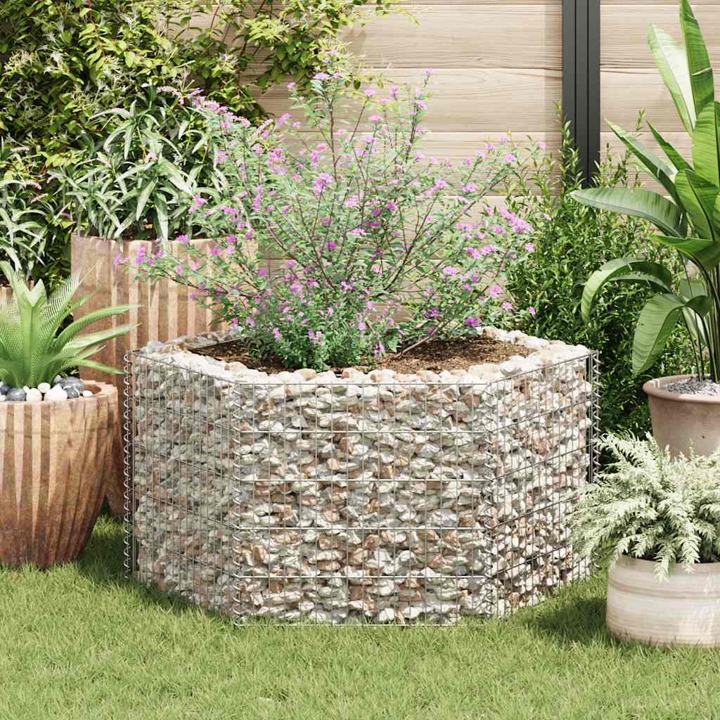 Vidaxl Gabion Pflanzer Insent Hexagonal 100x90x50 cm