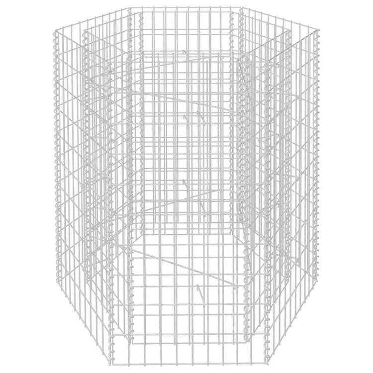 Vidaxl Gabion Pflanzer Insent Hexagonal 100x90x100 cm