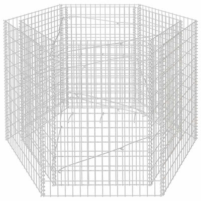 Vidaxl Gabion -Pflanzer vermehrte hexagonale 160x140x100 cm