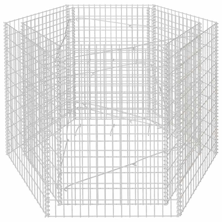 Vidaxl Gabion -Pflanzer vermehrte hexagonale 160x140x100 cm
