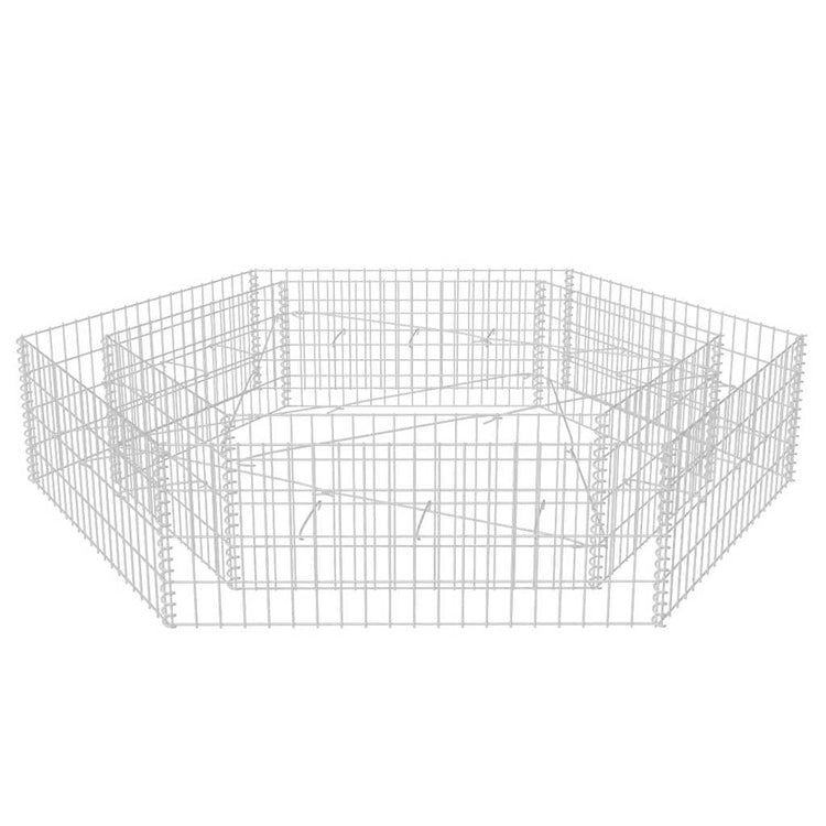 Vidaxl Gabion -Pflanzer vermehrte hexagonale 200x173x40 cm