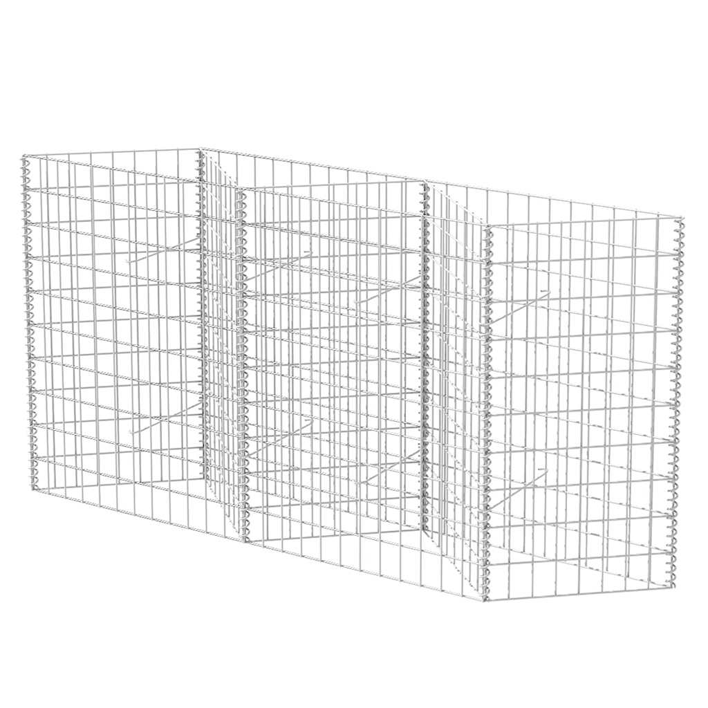 Vidaxl Gabion Basket 120x30x100 cm verzinkter Stahl
