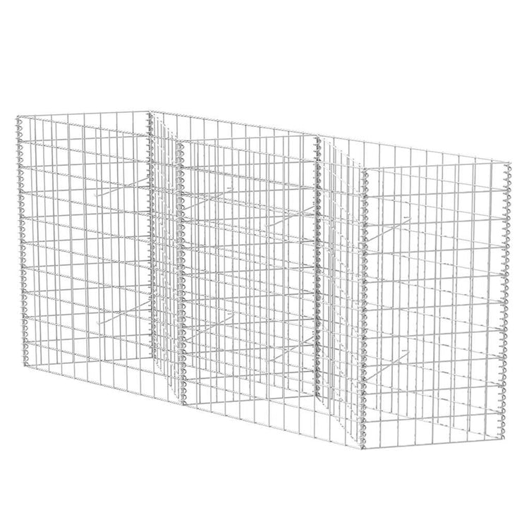 Vidaxl Gabion Basket 120x30x100 cm verzinkter Stahl
