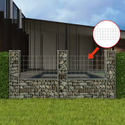Vidaxl Gabion-Korb U-förmig 240x20x100 cm Stahl - afbeelding 1