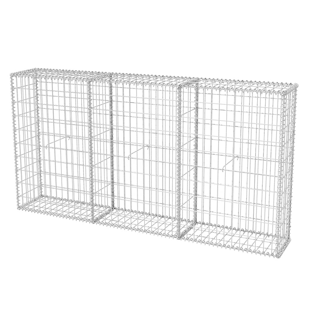 Vidaxl Gabion Basket 200x30x100 cm verzinkter Stahl