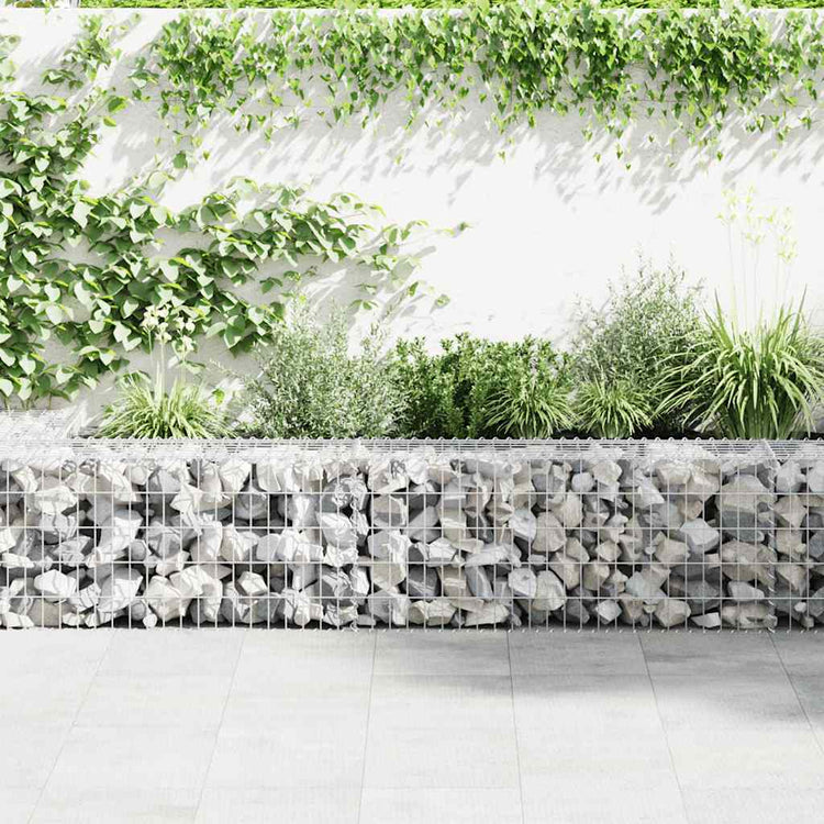 Vidaxl Gabion Basket 100x50x50 cm verzinkter Stahl