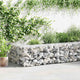 Vidaxl Gabion Basket 100x50x50 cm verzinkter Stahl