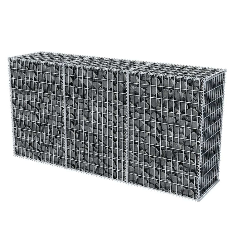Vidaxl Gabion Basket 200x50x100 cm verzinkter Stahl