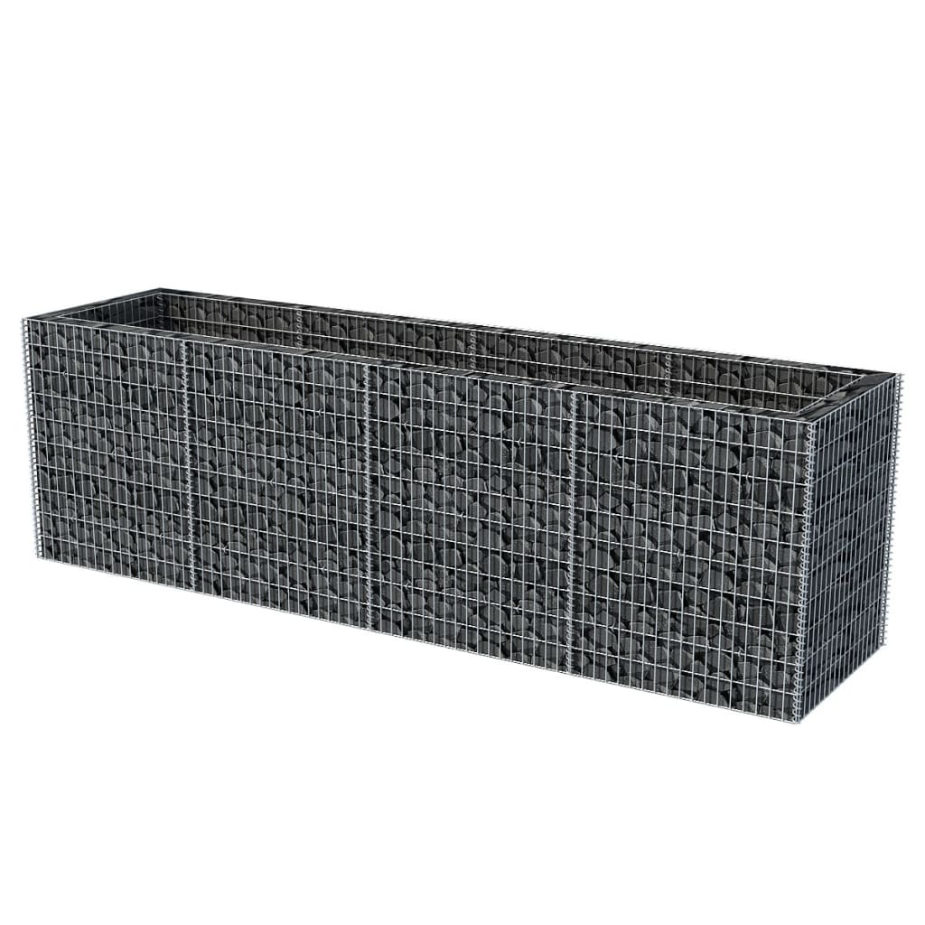 Vidaxl Gabion -Pflanzer erhöhte 360x90x100 cm Stahl