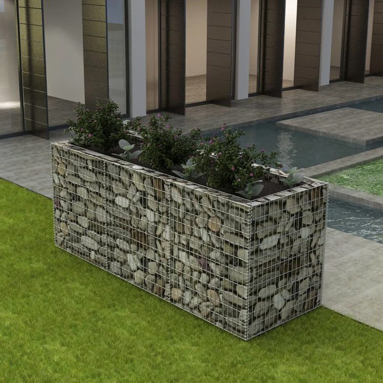 VIDAXL GABION -Planungsbox 270 x 90 x 100 cm Stahl erhöht