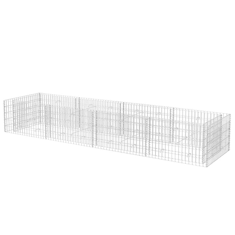 VIDAXL GABION -Planungsbox erhöht 360x90x50 cm Stahl