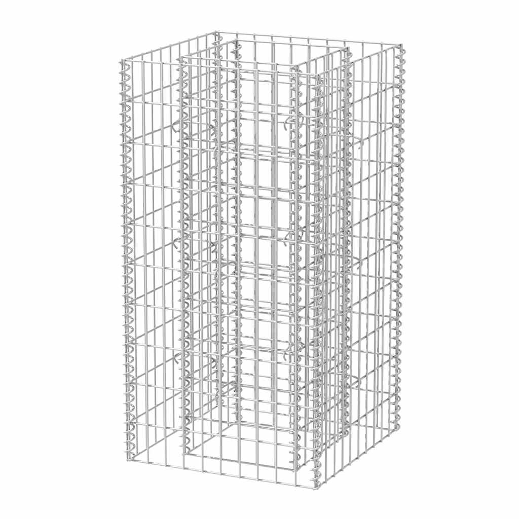 Vidaxl Gabion Planungsbox 50 x 50 x 100 cm Stahl erhöht