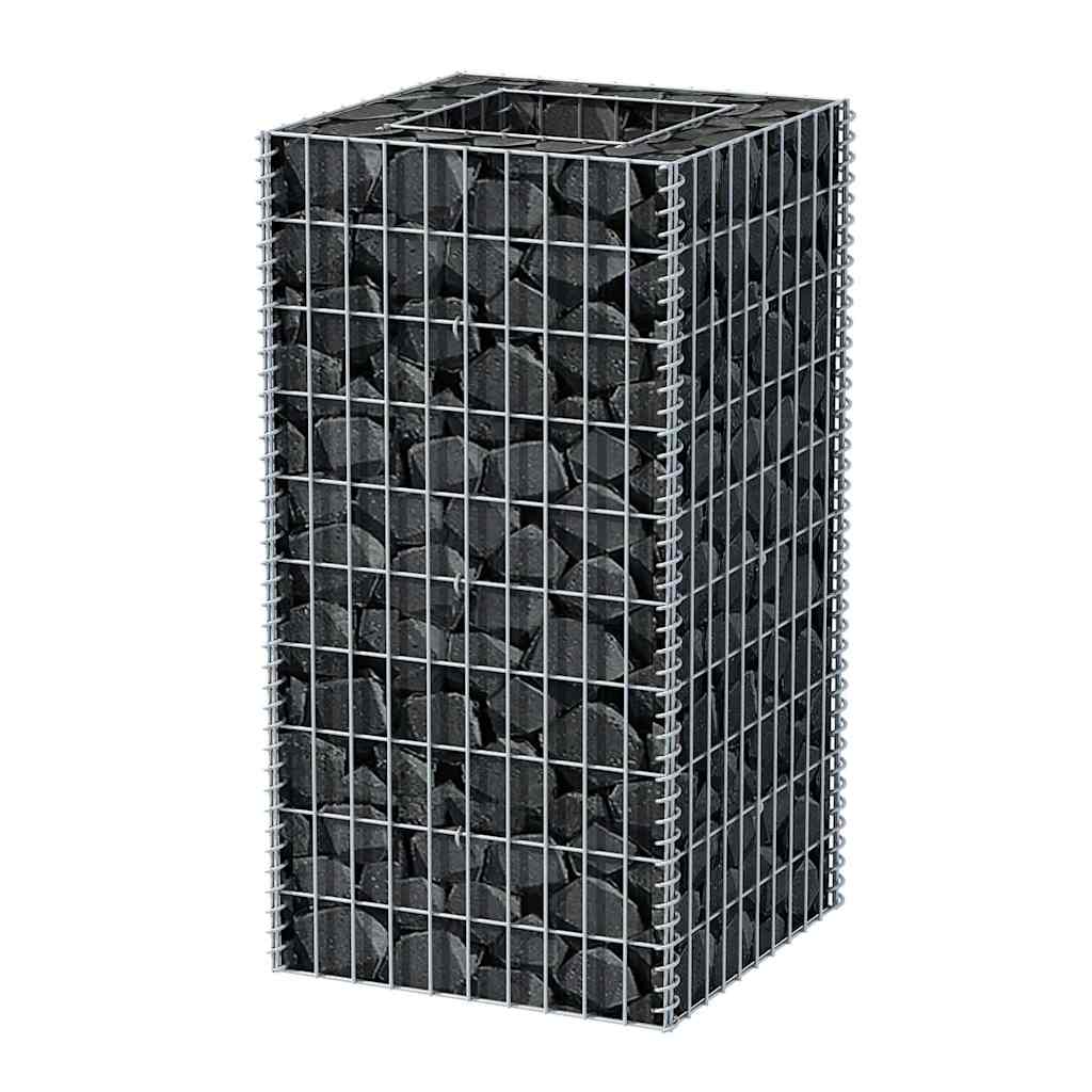 Vidaxl Gabion Planungsbox 50 x 50 x 100 cm Stahl erhöht