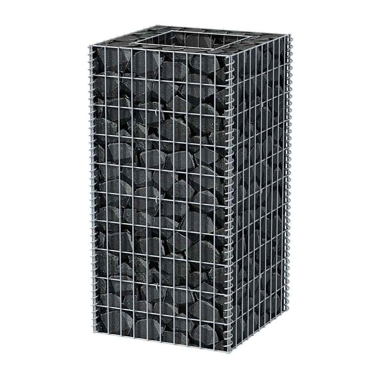 Vidaxl Gabion Planungsbox 50 x 50 x 100 cm Stahl erhöht
