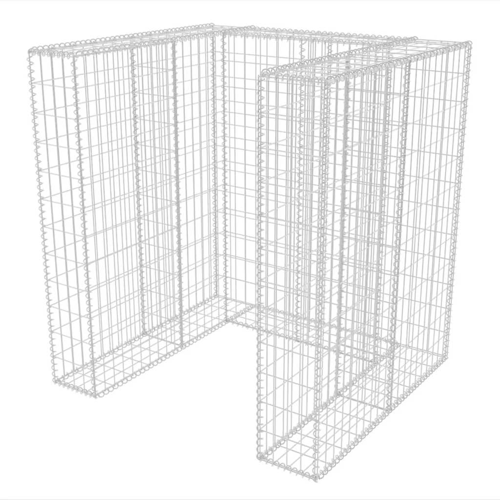 VIDAXL SCHANSKORF Ein Müllbehälterumwandlung 110x100x120 cm Stahl