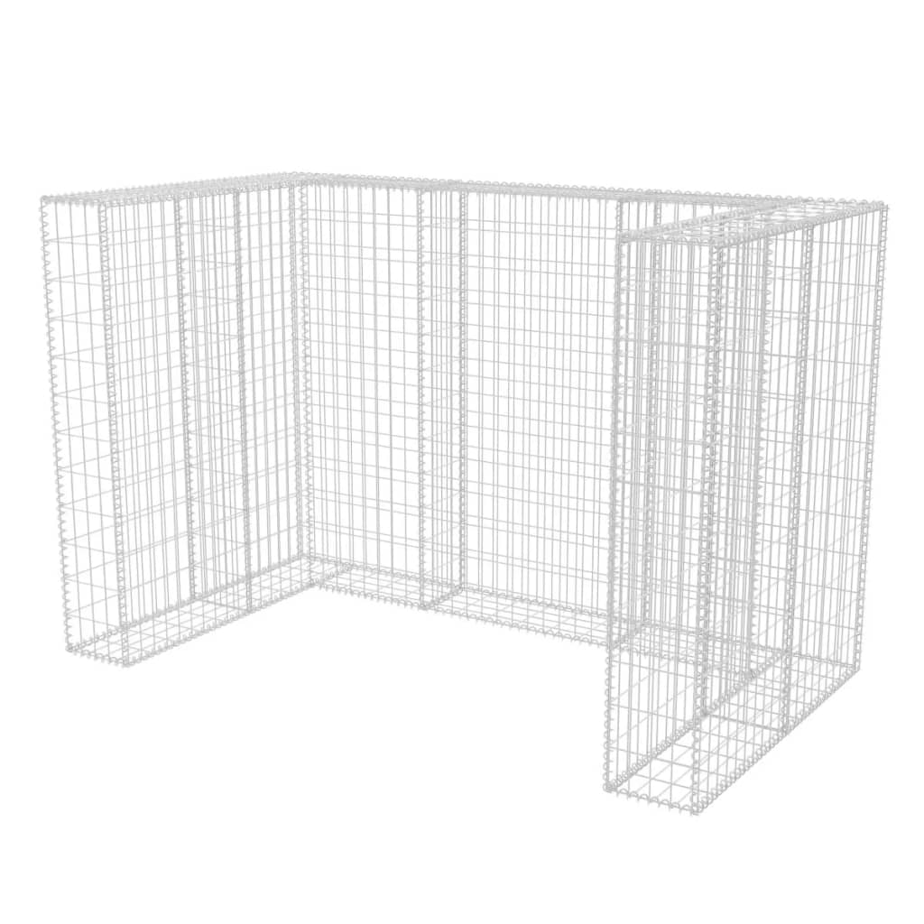 VIDAXL SCHANSKORF DOUBLE MUGBAGA -BIN -Umwandlung 180x100x120 cm Stahl