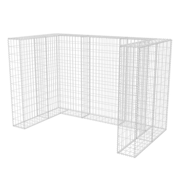 VIDAXL SCHANSKORF DOUBLE MUGBAGA -BIN -Umwandlung 180x100x120 cm Stahl