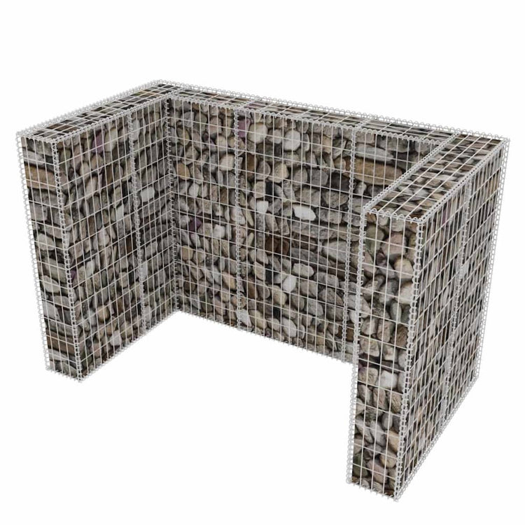 VIDAXL SCHANSKORF DOUBLE MUGBAGA -BIN -Umwandlung 180x100x120 cm Stahl