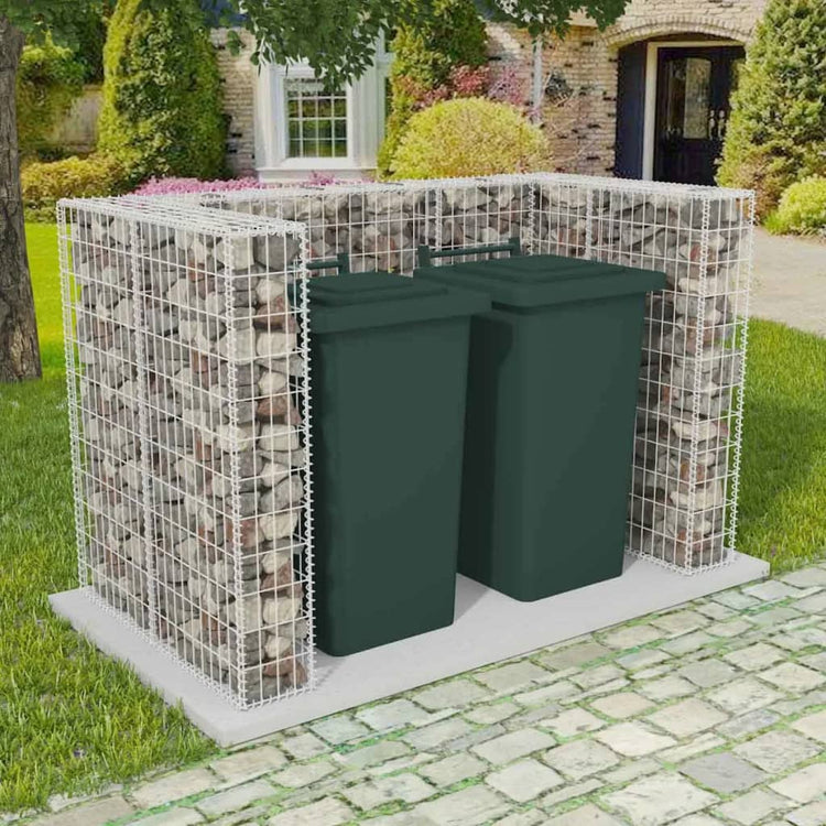 VIDAXL SCHANSKORF DOUBLE MUGBAGA -BIN -Umwandlung 180x100x120 cm Stahl