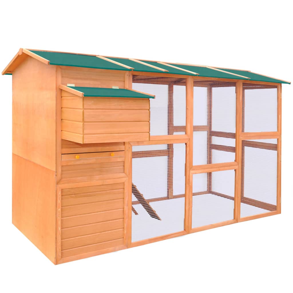 Vidaxl Chicken Coop 295x163x170 cm Holz