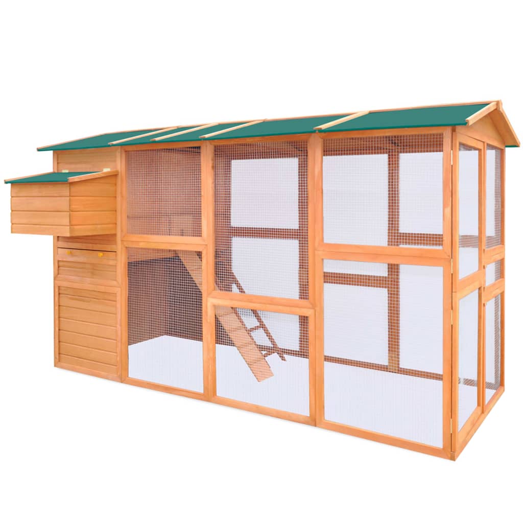 Vidaxl Chicken Coop 295x163x170 cm Holz