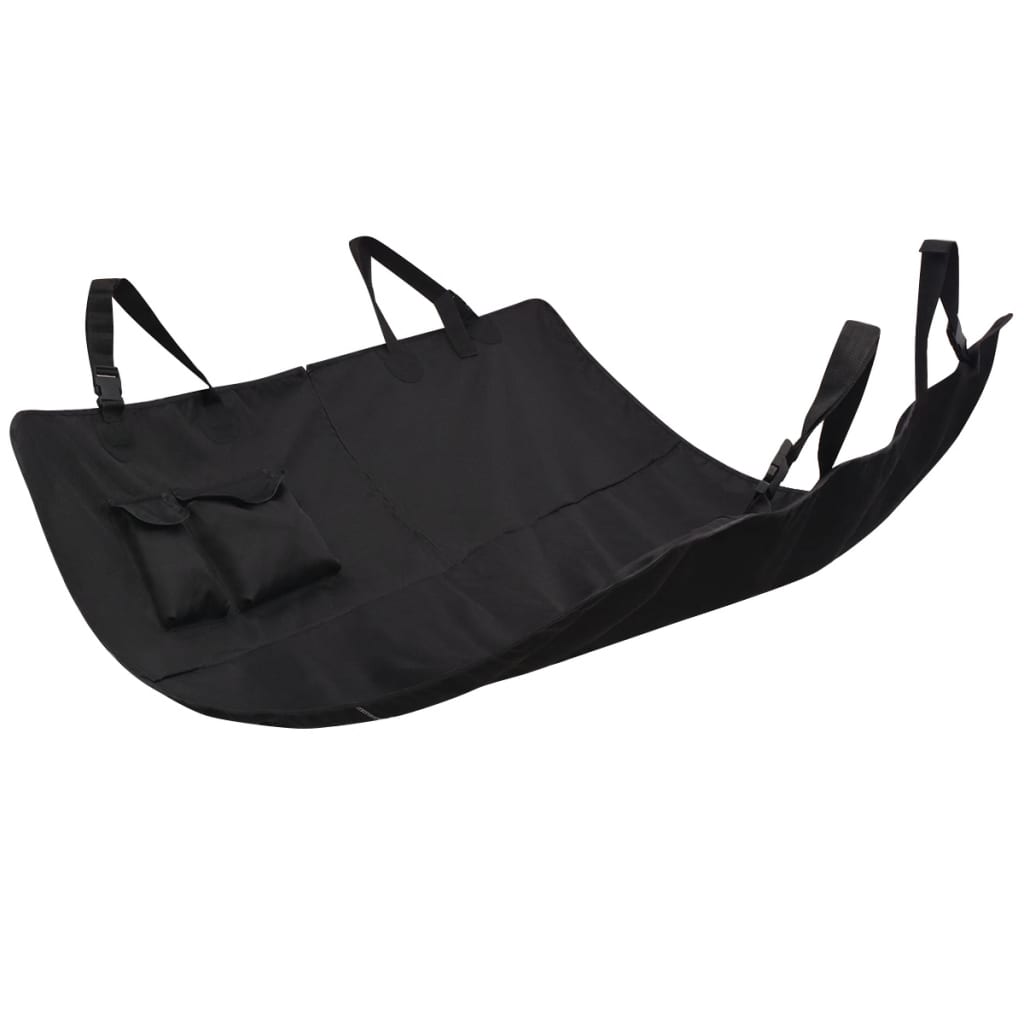 Vidaxl -Haustiere Rücksitzabdeckung 148x142 Schwarz
