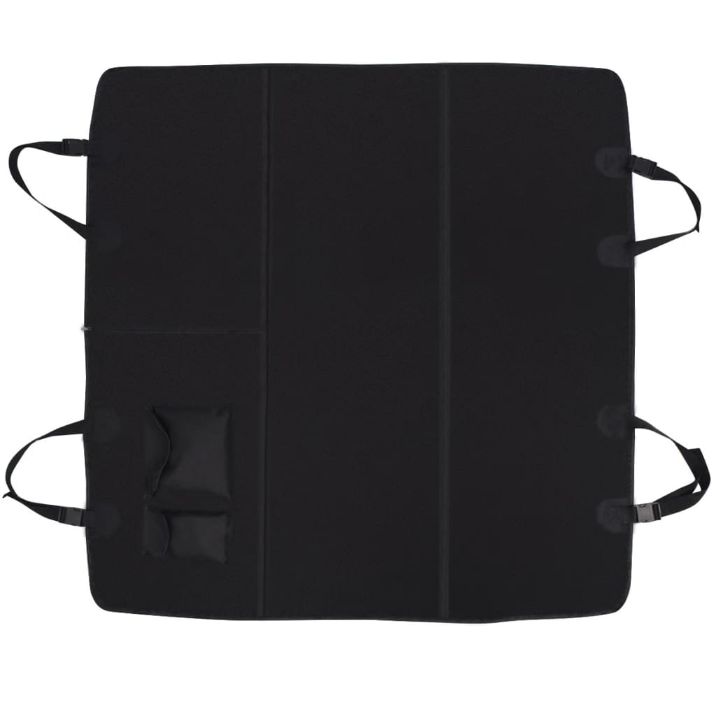Vidaxl -Haustiere Rücksitzabdeckung 148x142 Schwarz