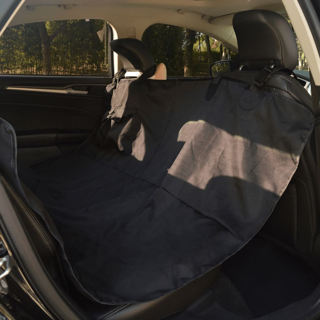 Vidaxl -Haustiere Rücksitzabdeckung 148x142 Schwarz