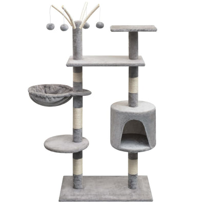 Vidaxl Cat Scraping Post mit Sisal -Kratzern 125 cm Grau