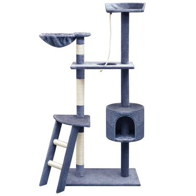 Vidaxl -Katzenkratzerpfosten mit Sisal -Kratzern 150 cm dunkelblau