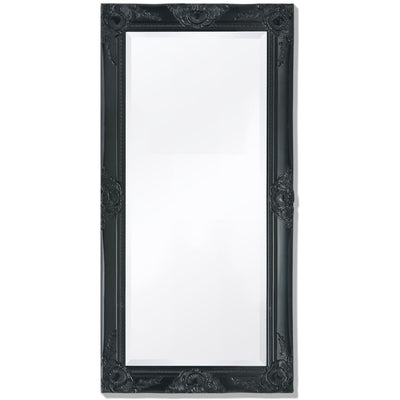 Vidaxl Wandspiegel Barock 100 x 50 cm schwarz