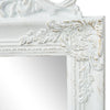 VIDAXL Mirror abgelöst Barockstil 160x40 cm Weiß