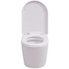 Vidaxl hängende Toilettenkeramik weiß